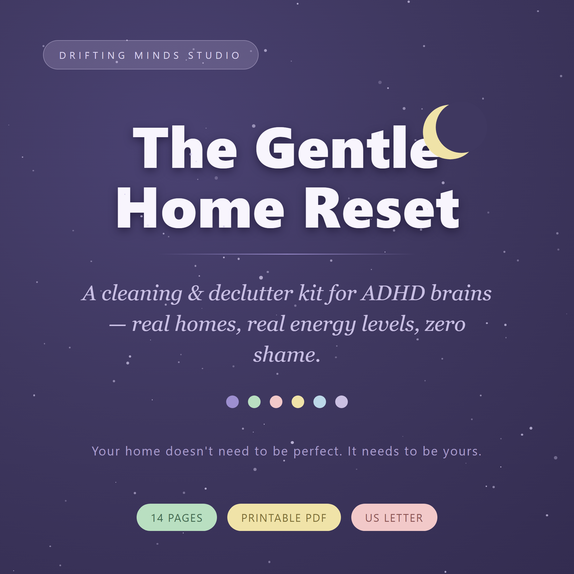 Included in the bundle: The Gentle Home Reset - ADHD cleaning and declutter kit
