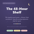 The 48 Hour Shelf — ADHD impulse spending pause poster and log