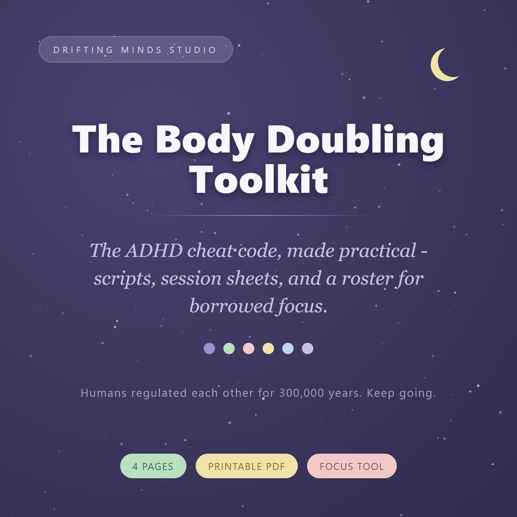 The Body Doubling Toolkit — ADHD focus companion kit