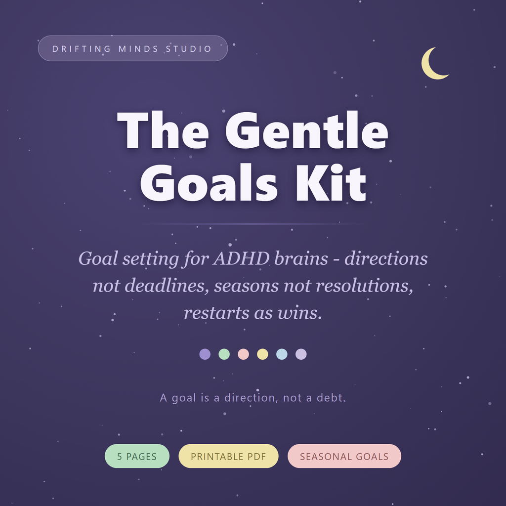The Gentle Goals Kit — ADHD goal setting without shame