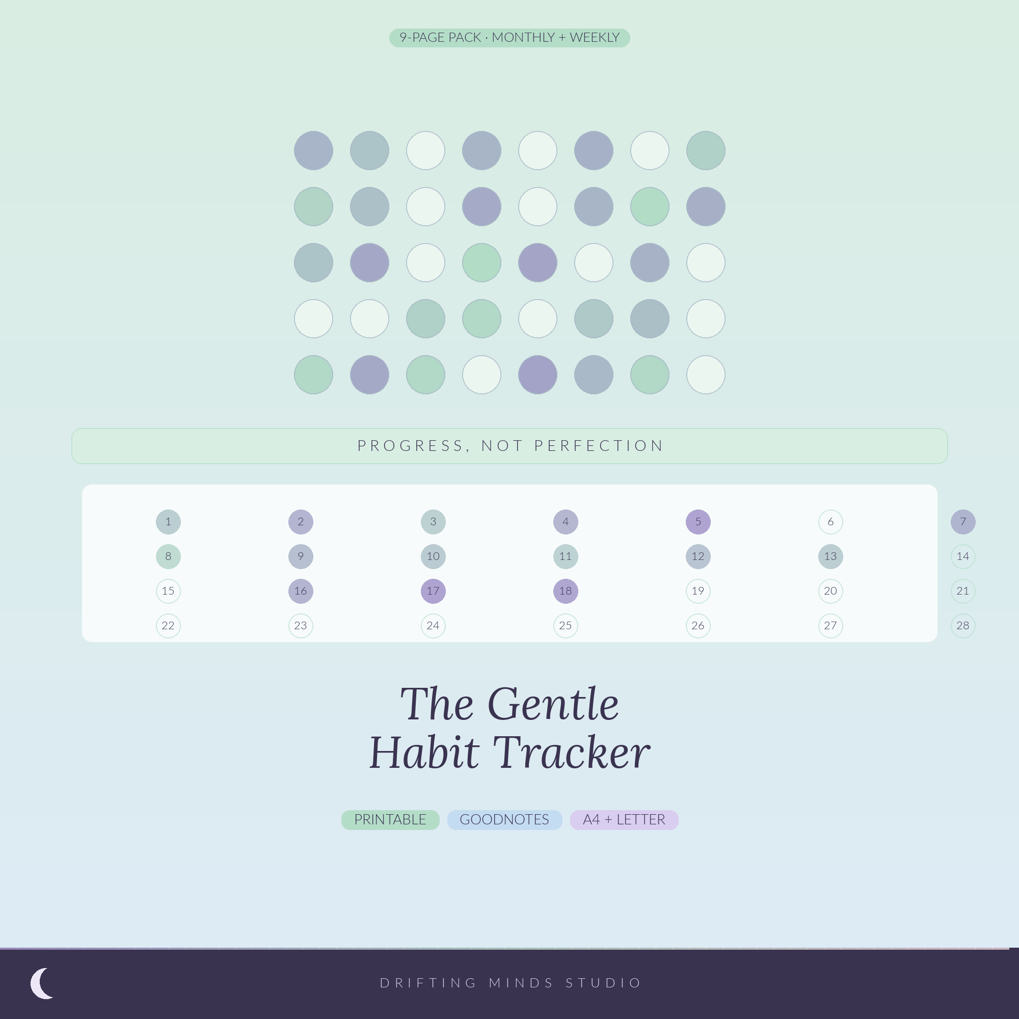 The Gentle Habit Tracker cover
