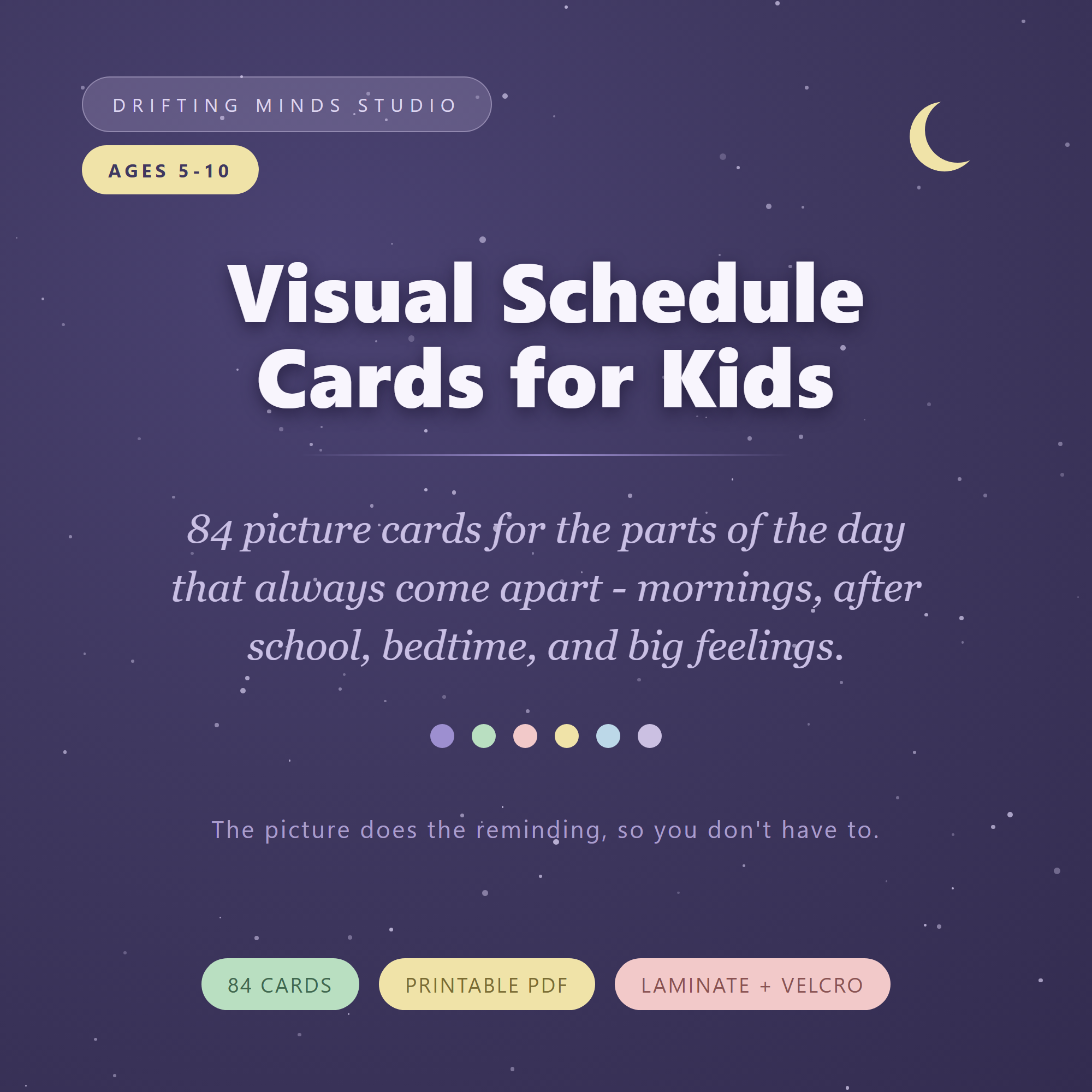 ADHD Visual Schedule Cards for Kids cover