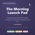 The Morning Launch Pad — ADHD leaving the house checklist poster