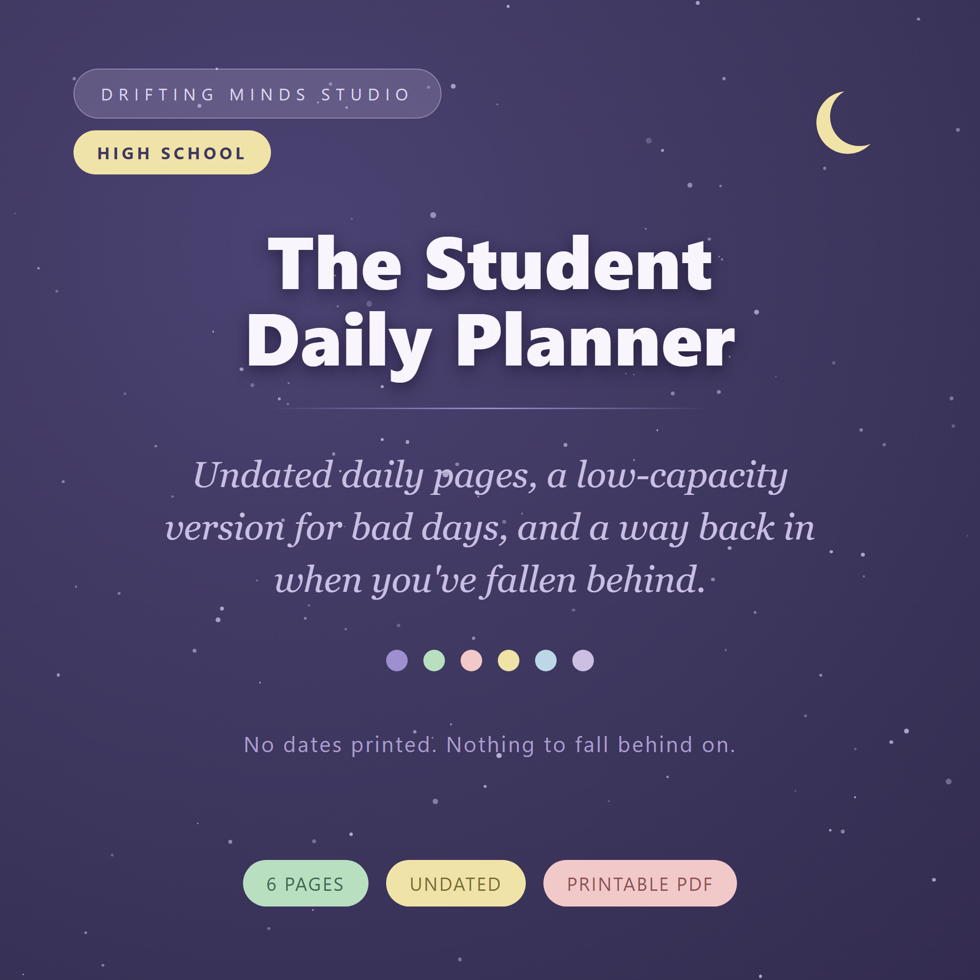 ADHD Student Daily Planner cover