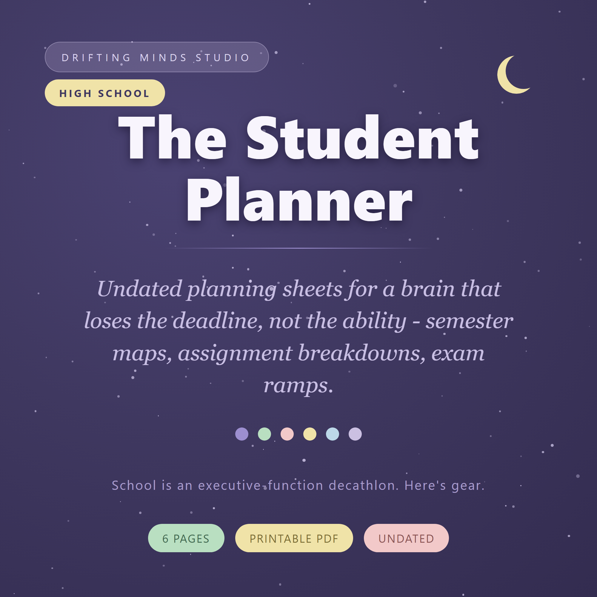 ADHD Student Planner cover