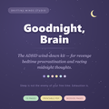 Goodnight Brain — ADHD sleep and wind-down kit printable, Drifting Minds Studio
