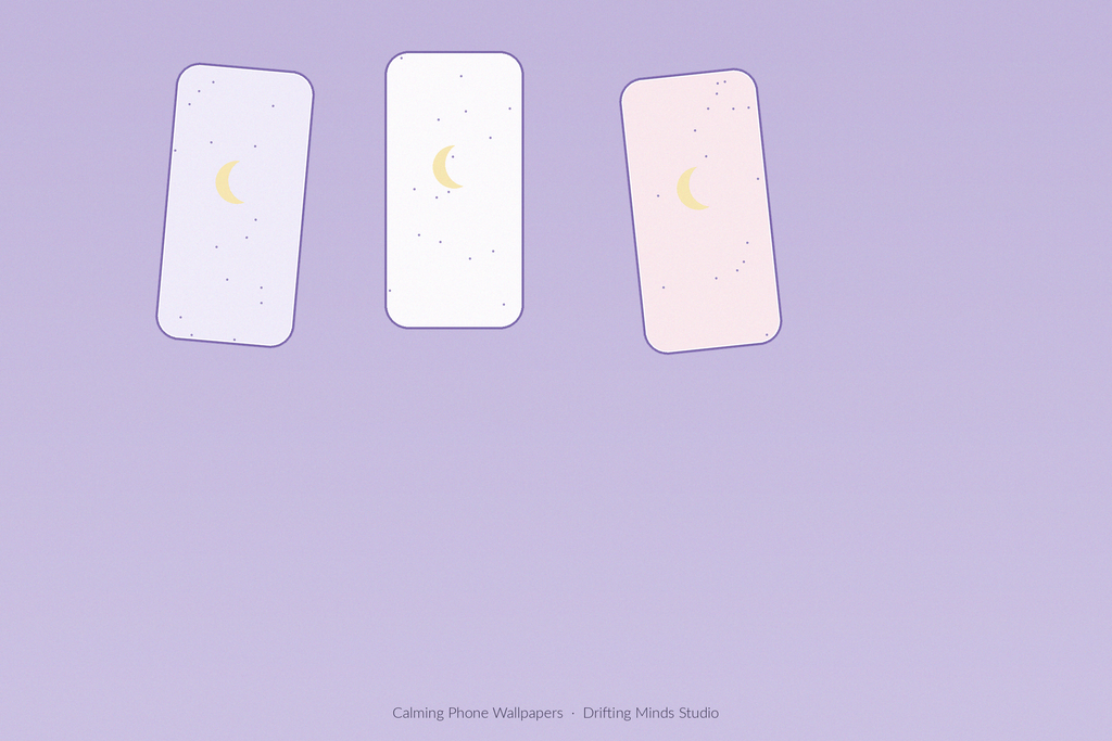 Calming Phone Wallpapers desk mockup