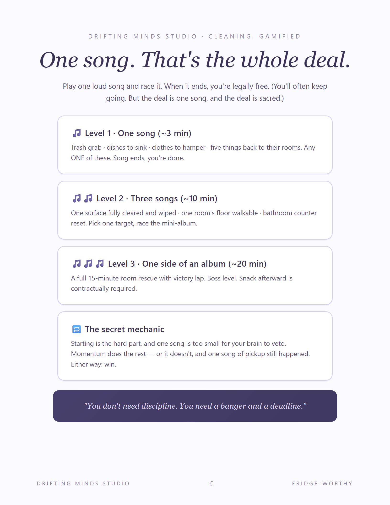 The One-Song Pickup poster preview