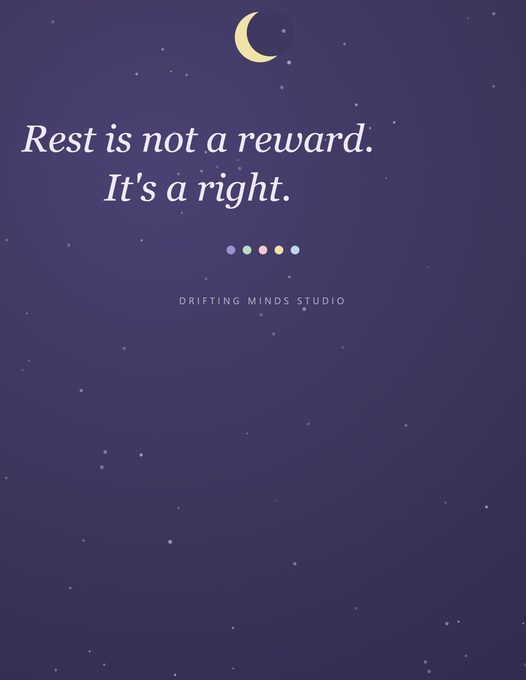 Calm Wall Art Vol 2 rest affirmation print preview