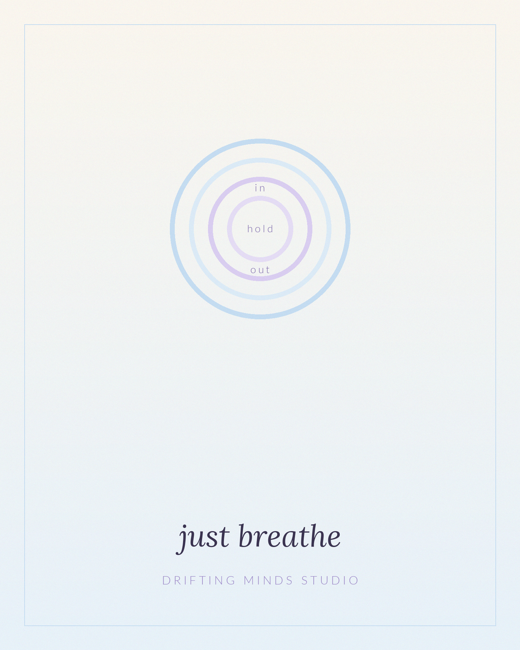 Just Breathe — wall art print
